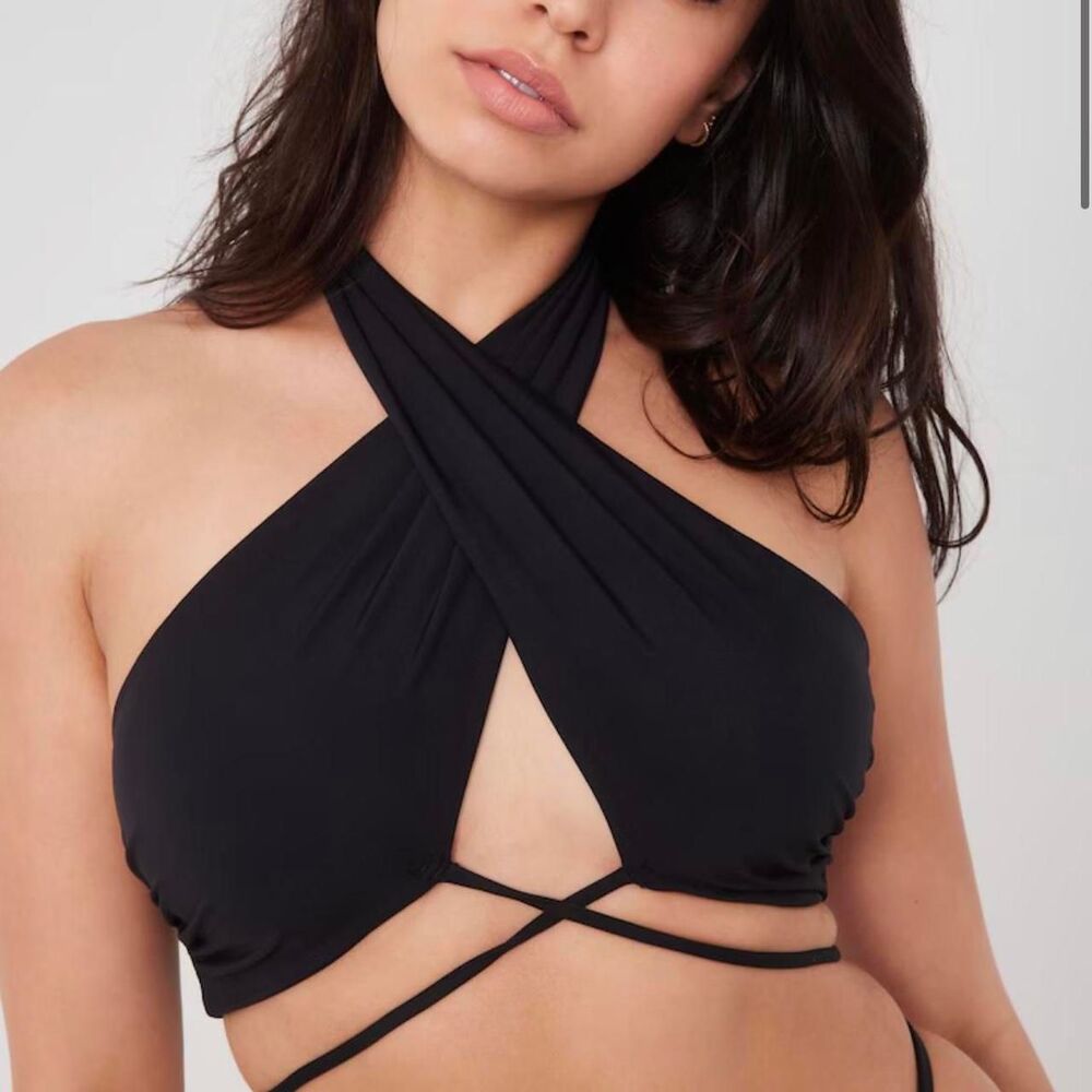 Black Garage Swim Suit Top